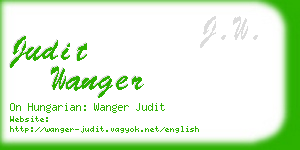 judit wanger business card